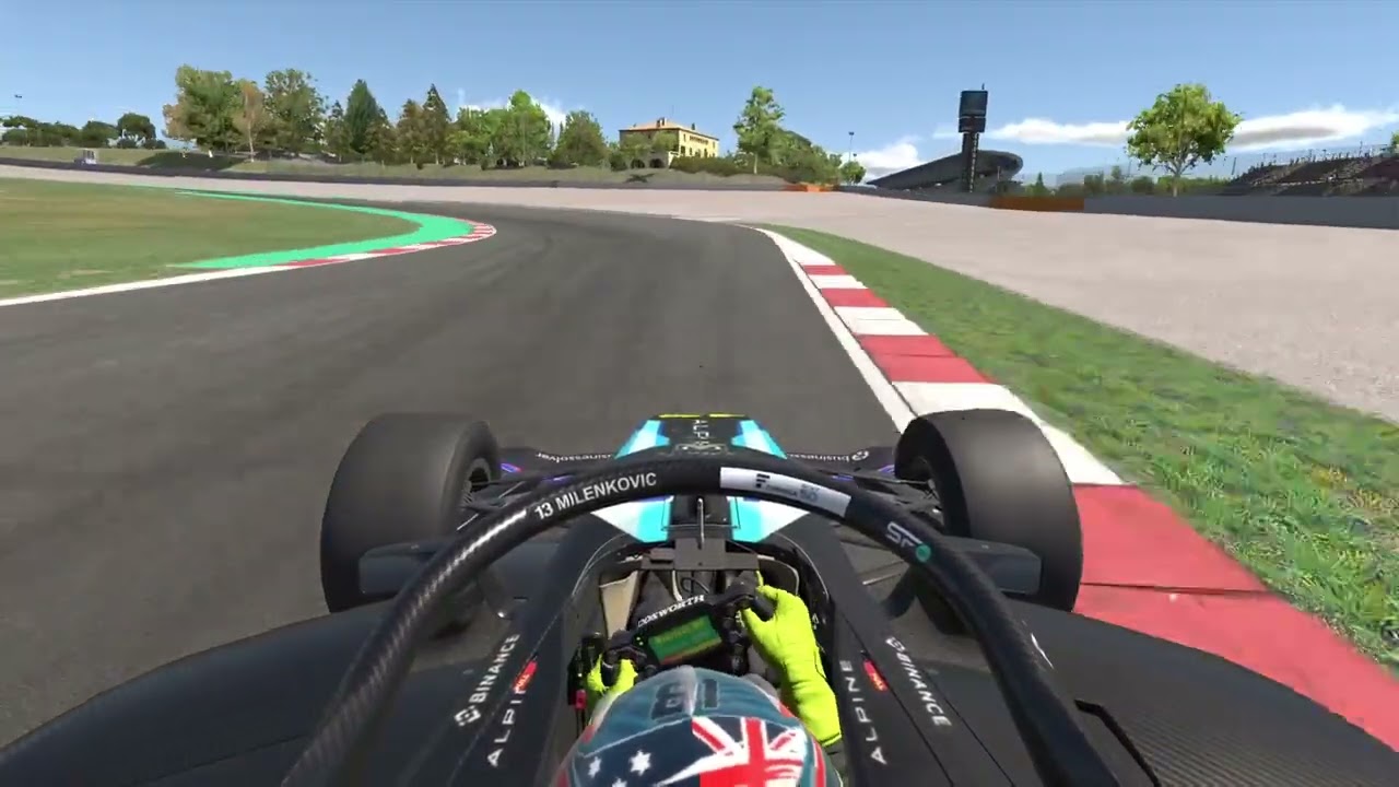1:26.768 - Trying active pedals and 12nm wheel base - Super Formula @ Circuit de Barcelona Catelunya