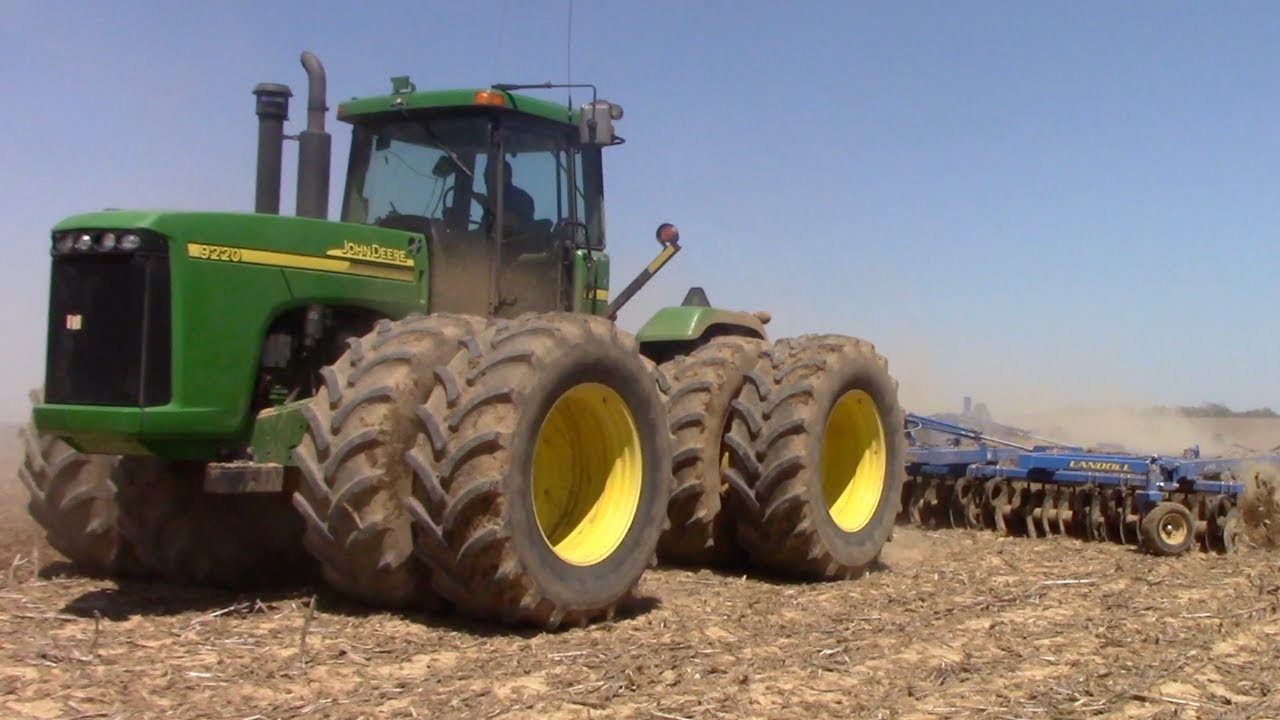 JOHN DEERE 9220 Tractor Working on Tillage