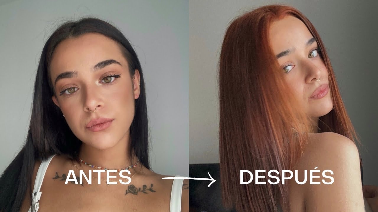 MI CAMBIO DE LOOK: DE MORENA A COBRIZA SIN SUFRIR DAÑOS | proceso, tinte, productos de cuidado, tips