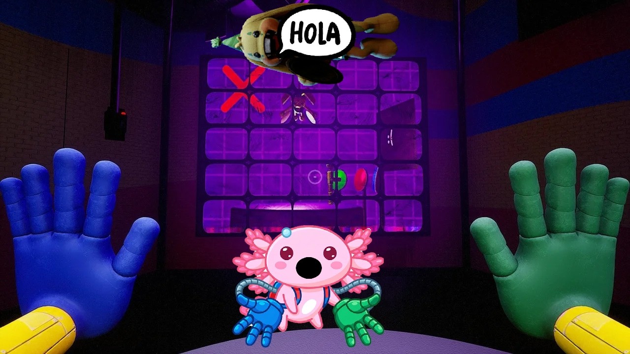 Un ajolote ve a un conejo asesino y lucha por.... sobrevivir. Poppy playtime capítulo 2 parte 2