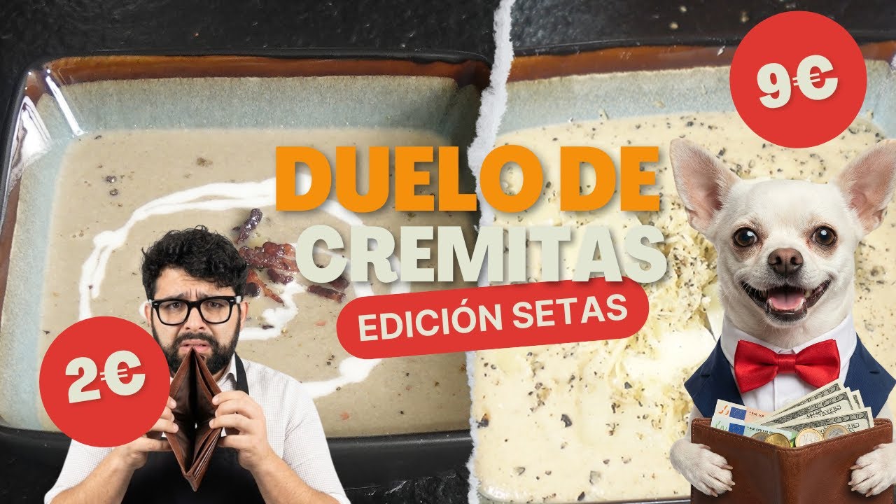 Crema de setas Barato vs Caro ¿Merece la pena? - Sin morir en el intento