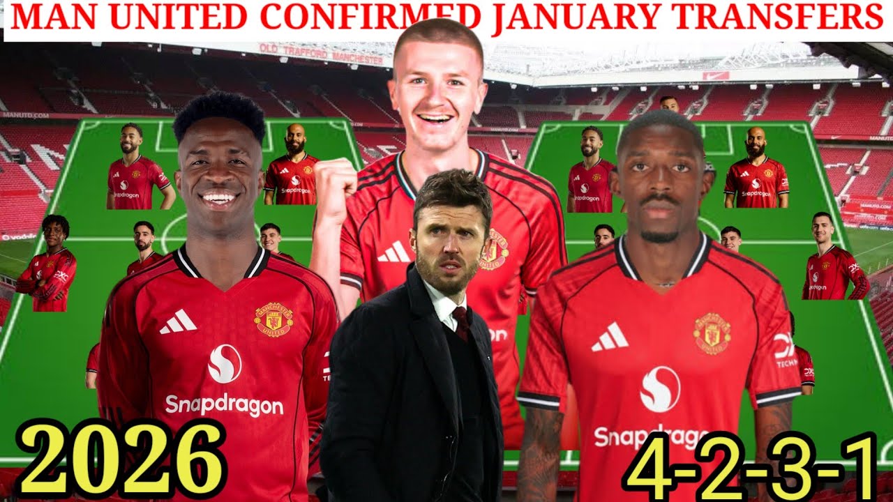 Welcome Michael Carrick ✅,HOW COULD MAN UNITED LINEUP UNDER FLETCHER / JANUARY TRANSFER TARGETS 