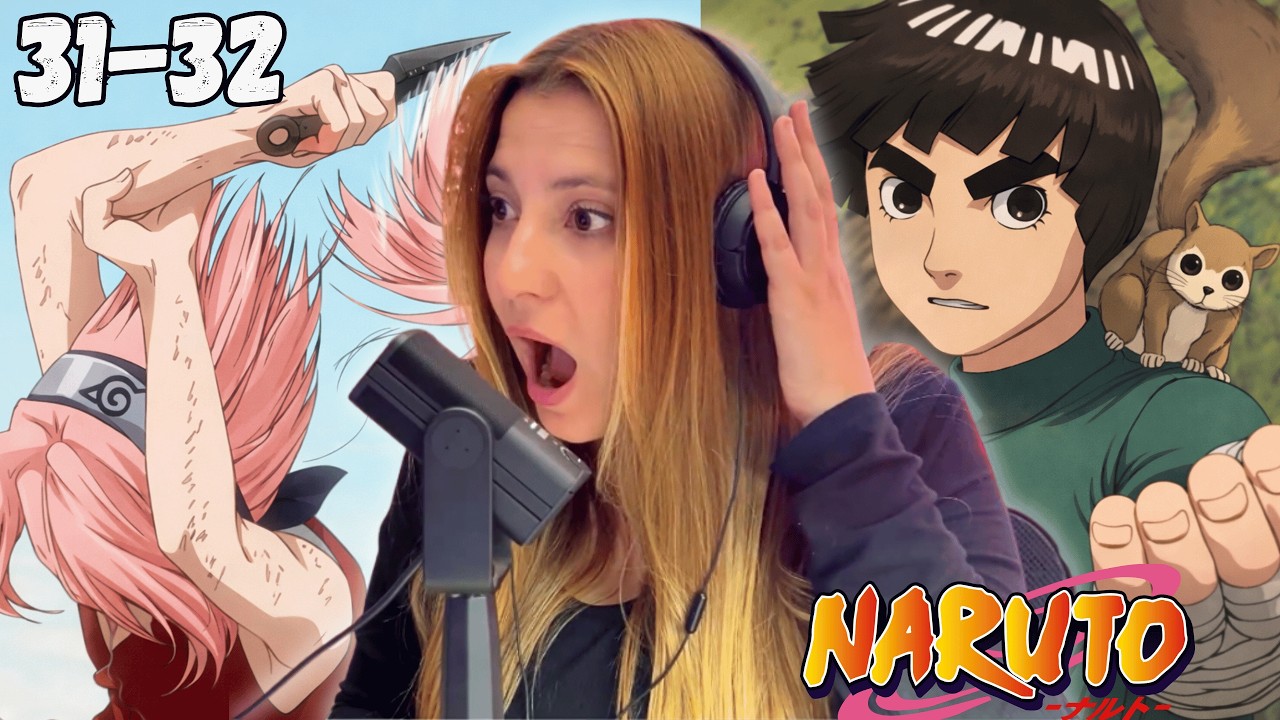 ROCK LEE AL RESCATE💥/SAKURA SE..💇🏼‍♀️😱 Reacciono a NARUTO Capitulo 31-32