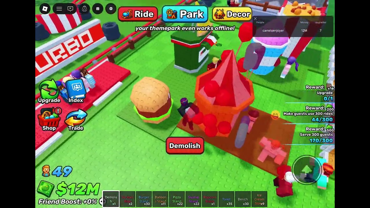 Rebuilding my Roblox themepark from scratch till my memory runs out :(