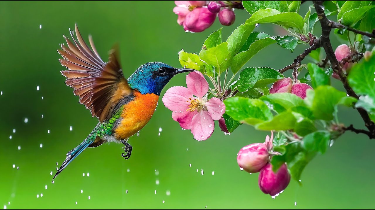 Birds In The Rain 🕊️ Nature Sounds for Stress Relief & Deep Sleep ~ Music for the Heart & Mind🌧️🌧️