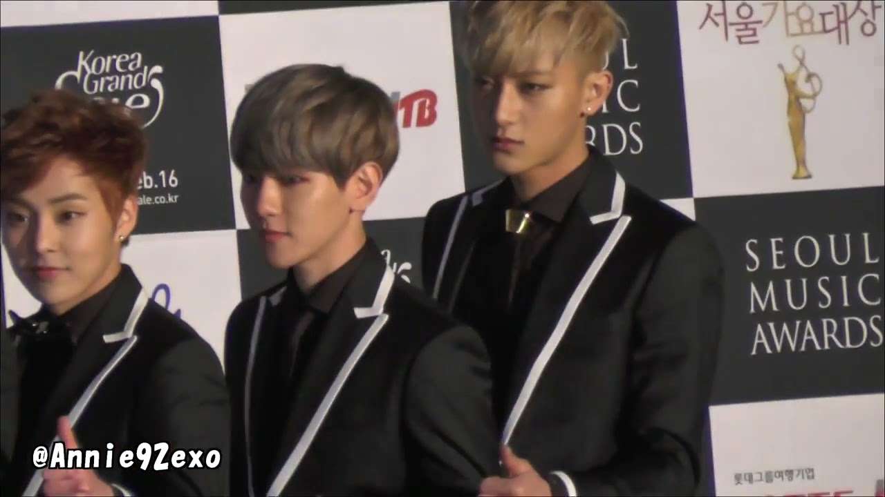 140123 8 EXO 엑소 Red Carpet 레드카펫 Baekhyun Tao @ Seoul Music Awards 2014 서울가요대상