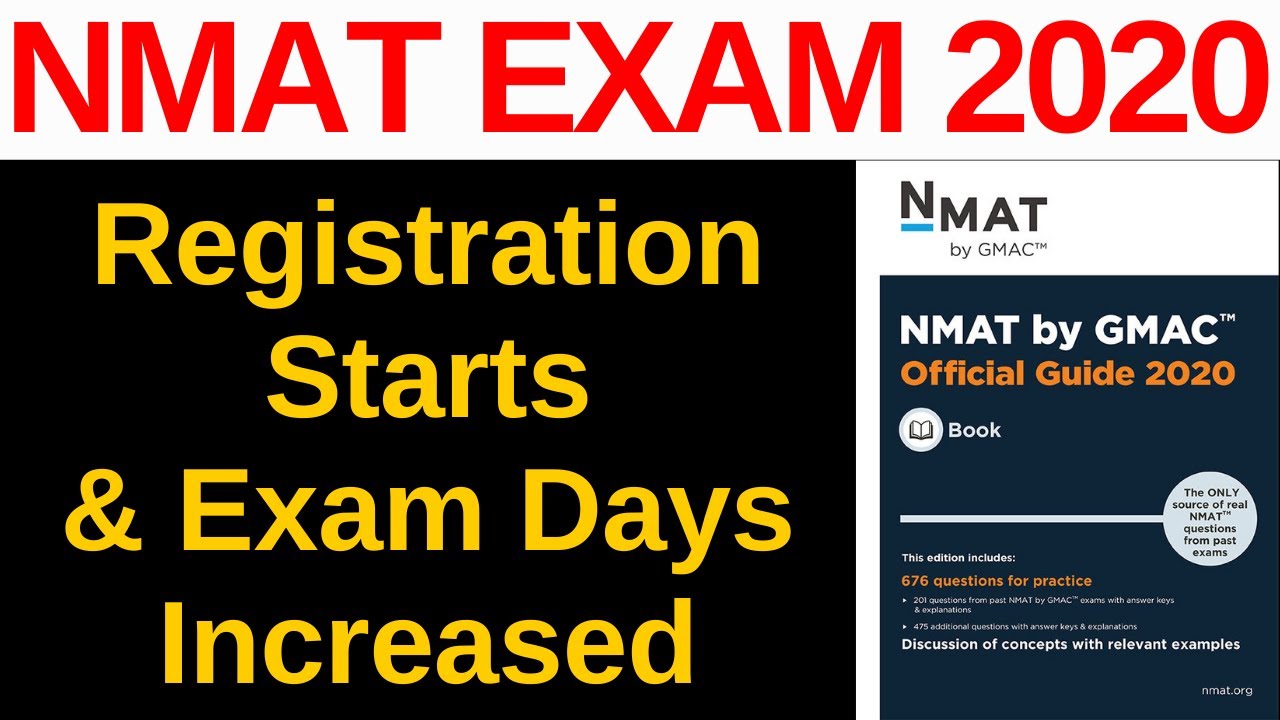 NMAT Exam 2020 Registration Starts & Exam Dates Out