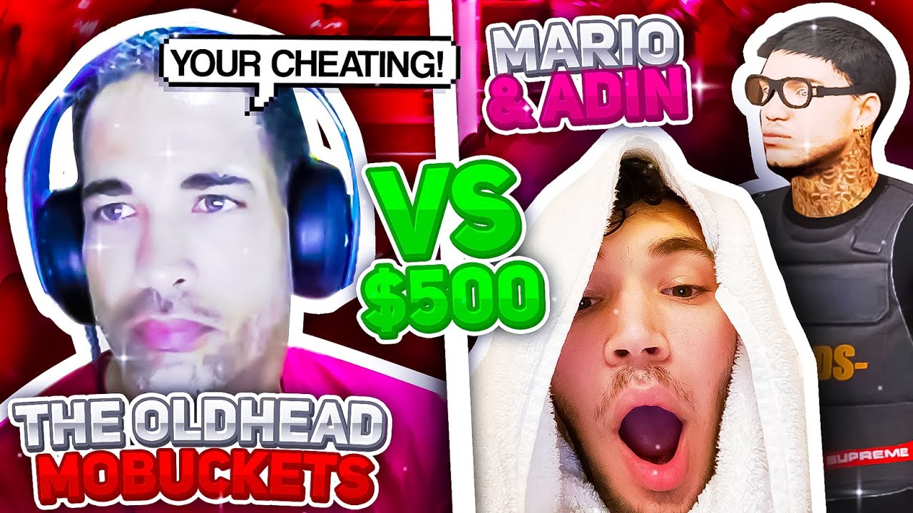 Mariosmindset and Adin make Mobuckets go INSANE in $500 WAGER! (NBA 2K20)