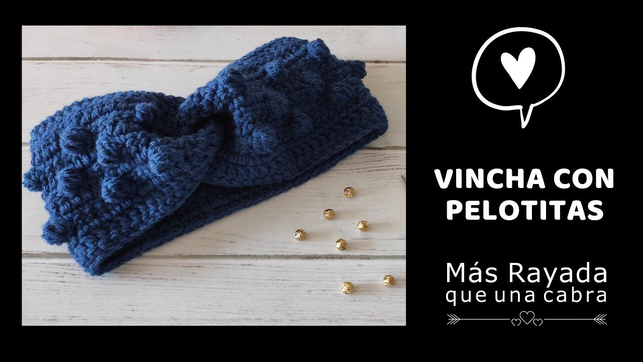 Vincha con pelotitas 💜
