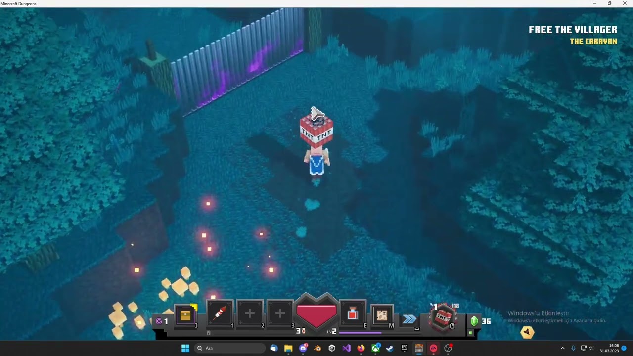 minecraft dungeons 1 - Herkesi kılıç ve baltayla dövdüm
