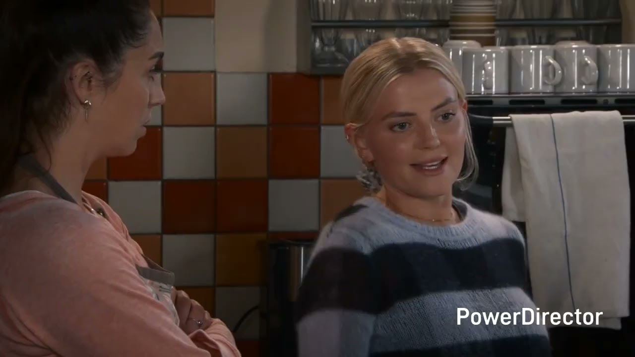Corrie - Bethany Returns To Weatherfield, Reunited With Sarah and Have A Catch Up With Daniel