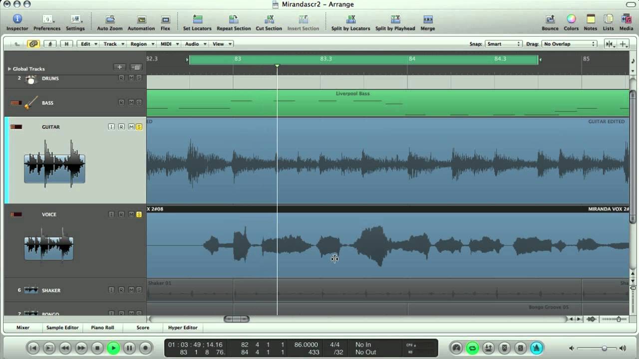 Apple Logic Tutorial - Fix pitch & timing of your Vox and Guitars