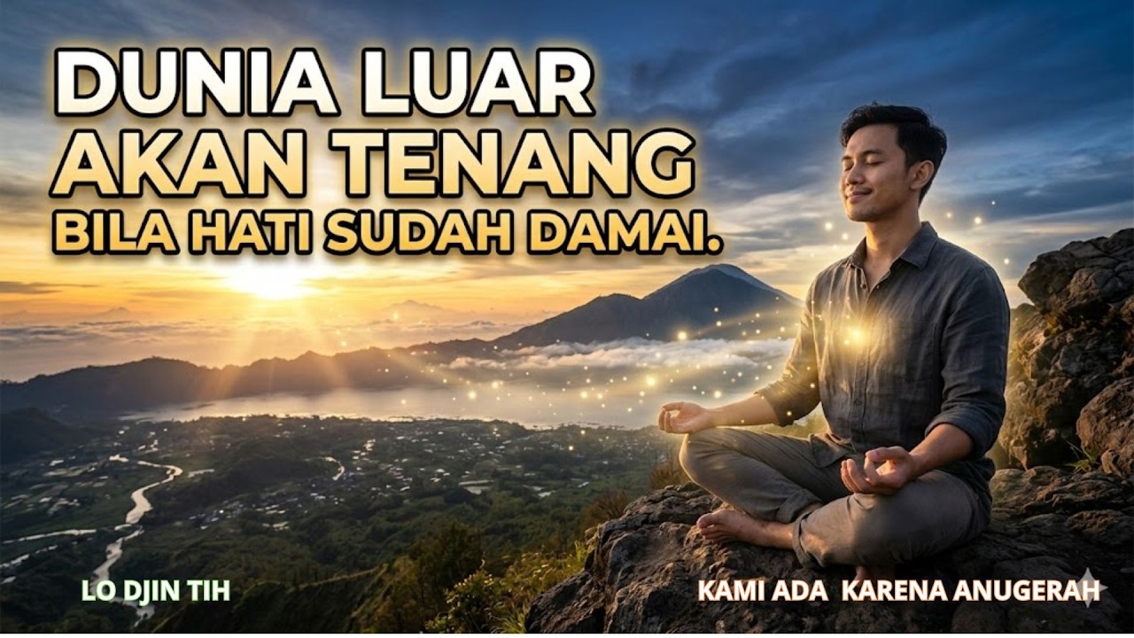 DUNIA LUAR AKAN TENANG BILA HATI SUDAH DAMAI.