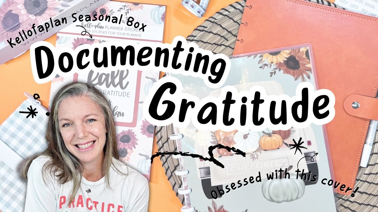 Fall Gratitude Kellofafan Box Unboxing | Gratitude Journal Setup + Must-See Fall Planner Cover! 🍁