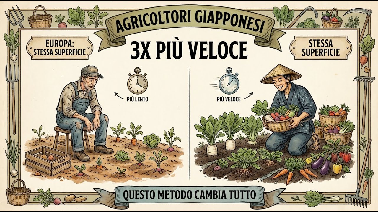 Perché gli agricoltori giapponesi raccolgono le verdure 3× più velocemente — il segreto svelato