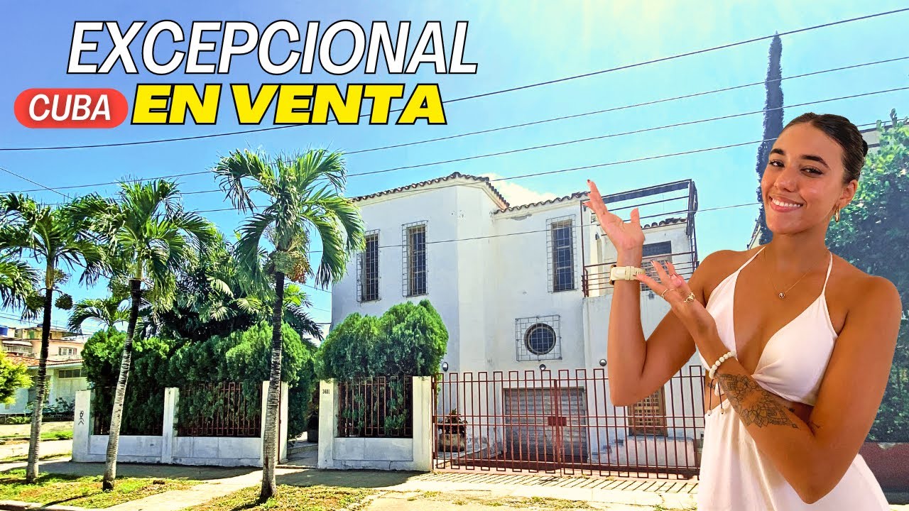 ¡DESCUBRE esta propiedad Única en La Habana –  Amplia Casa estilo Mediterraneo y Galería de Arte‼️