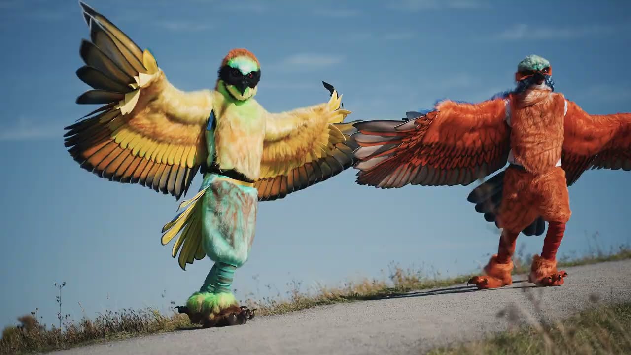 Fliegende Vögel Walk-Act | Spektakuläre Vogel-Performance für Events & Shows – BestFest