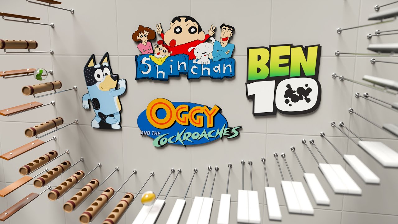 Marble Plays Cartoon theme on Different Instruments!