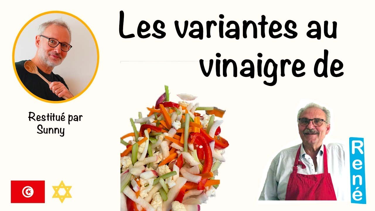 Recette des variantes au vinaigre
