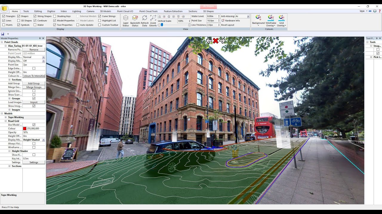 Working with Mobile Mapping data in the n4ce 4.40 July BETA