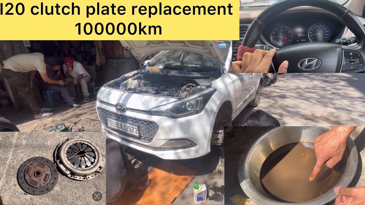 Hyundai i20 clutch plate replacement with master cylinder #hyundai #automobile #maintenance