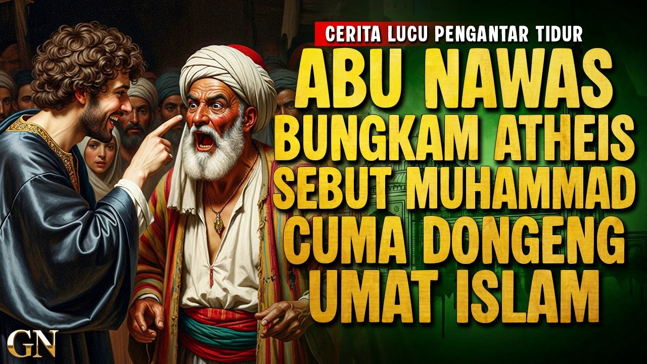 ATHEIS SEBUT MUHAMMAD CUMA DONGENG ISLAM, ABU NAWAS TAK TINGGAL DIAM || CERITA LUCU PENGANTAR TIDUR