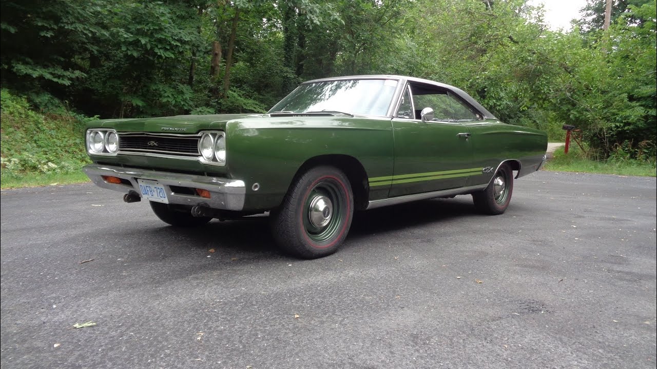 Plymouth GTX 426 Hemi 4 Speed ​​1968 года в цвете GG1 Green и история Ride on My Car с Лу Костаба...