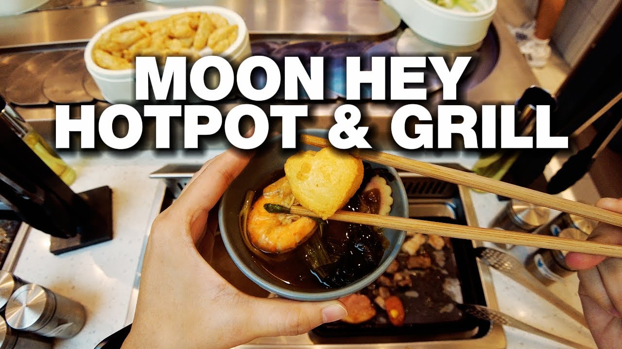 Conveyor Belt Hotpot & BBQ Buffet for Solo Diners in the Philippines | Moon Hey Hotpot & Grill