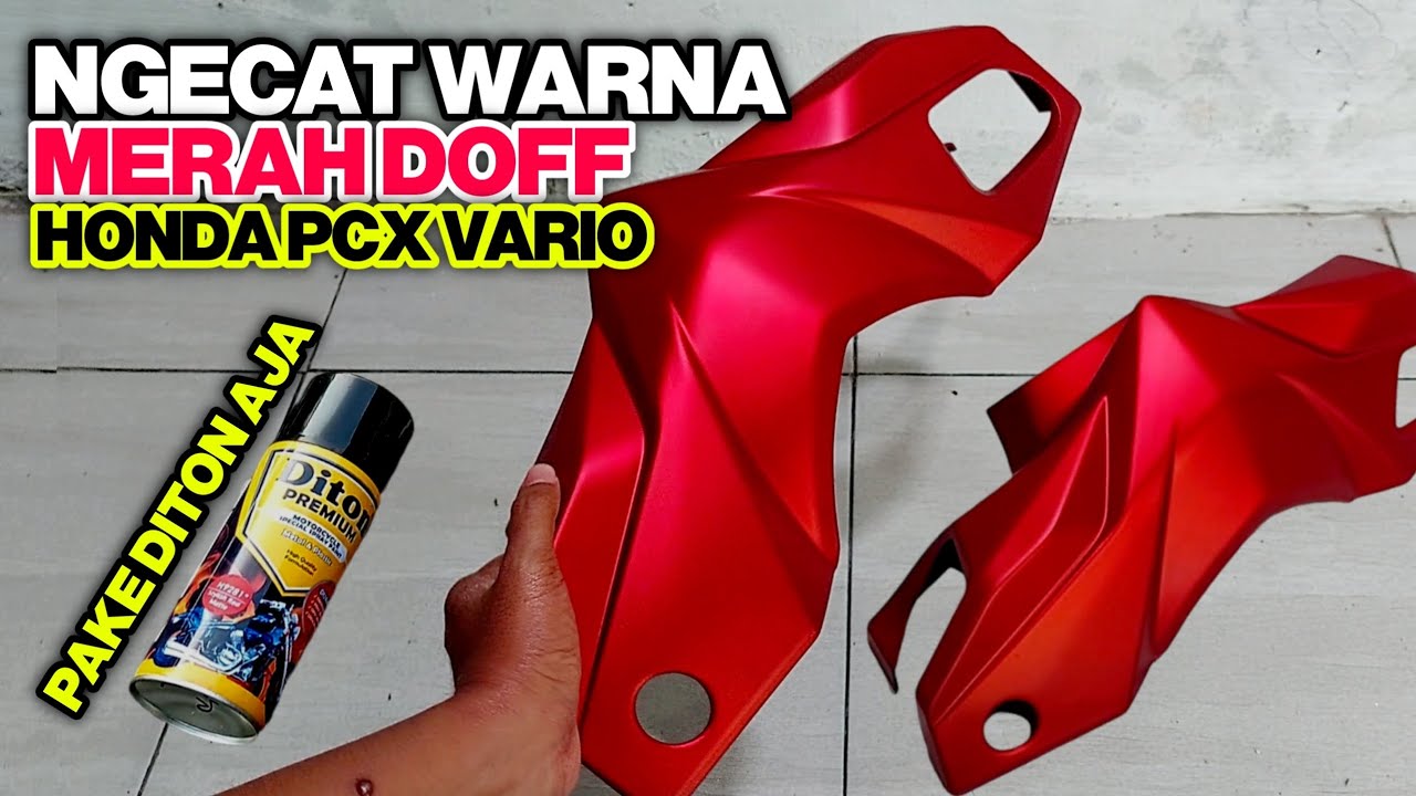 CARA Ngecat Warna MERAH Doff Honda PCX VARIO