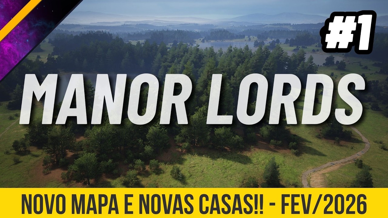 MANOR LORDS - NOVA VERSÃO EXPERIMENTAL - NOVO MAPA E NÍVEL DE CASA 4!! - COMEÇANDO NOVA CAMPANHA!
