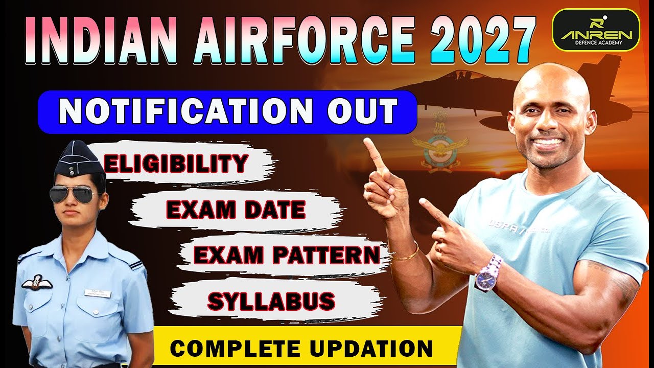 INDIAN AIRFORCE 01/2027  NOTIFICATION വന്നിരിക്കുന്നു ...