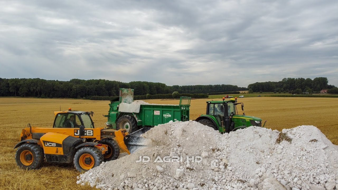 ÉPANDAGE DE CARBONATE DE CALCIUM ! 🤠| JOHN DEERE & TEBBE
