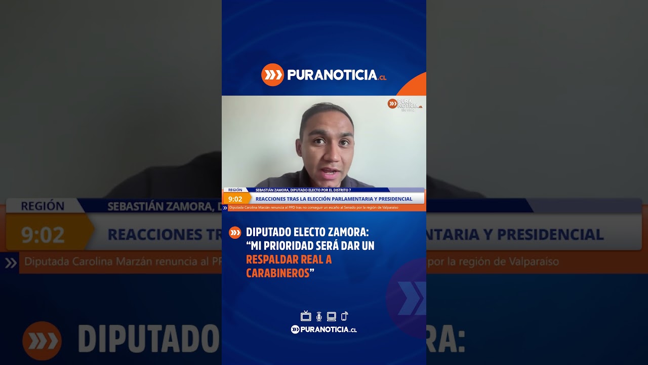 diputado electo Zamora: &ldquo;Mi prioridad ser&aacute; dar un respaldar real a Carabineros&rdquo;