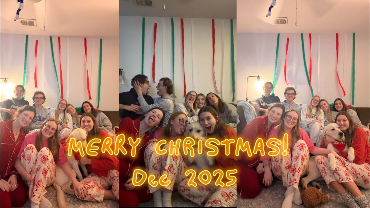 Christmas 2025! With college kids! | ClaireAlyse
