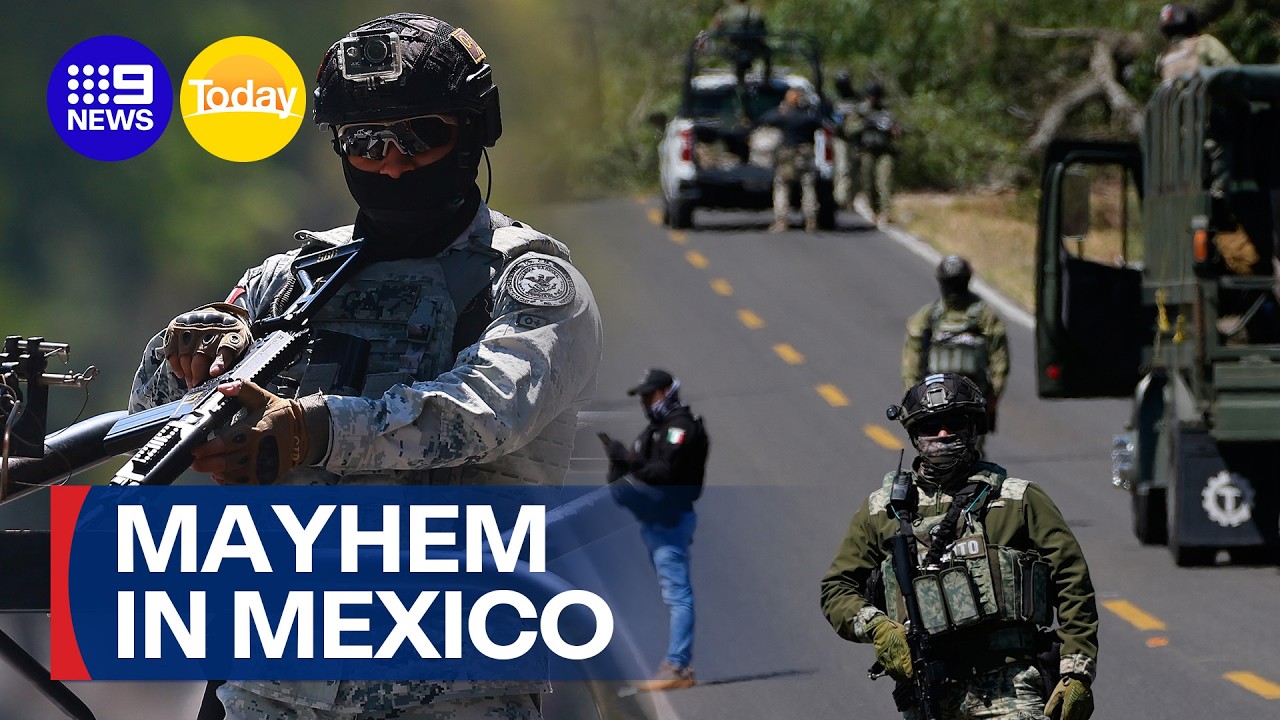 At least 73 killed in extreme cartel violence on the streets of Mexico | 9 News Australia