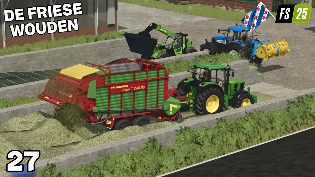 Het Gras Inkuilen & 7K Subs Behaald! | De Friese Wouden #27 | FS25