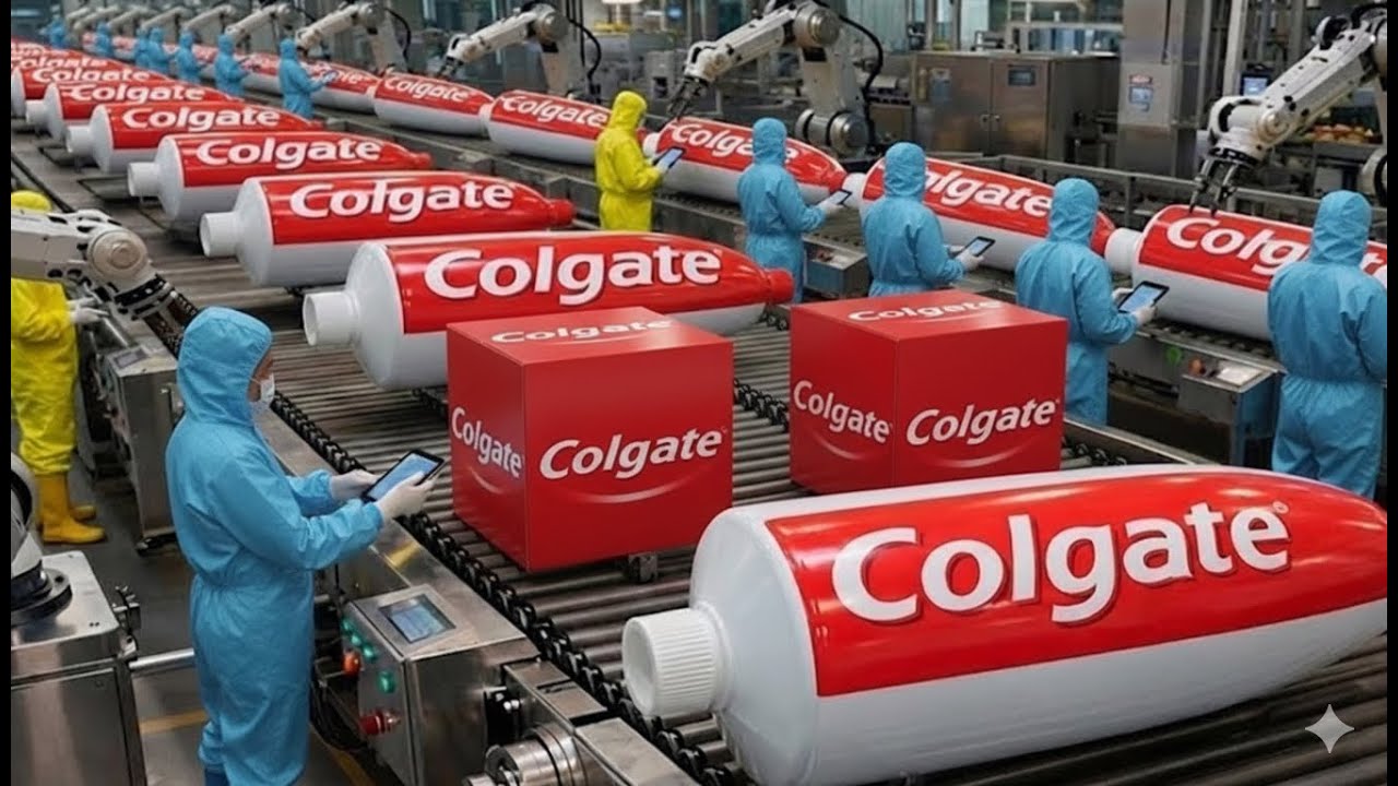 Inside the Largest Toothpaste Factory: From Animal Bones to Toothpaste (Full Process Revealed)