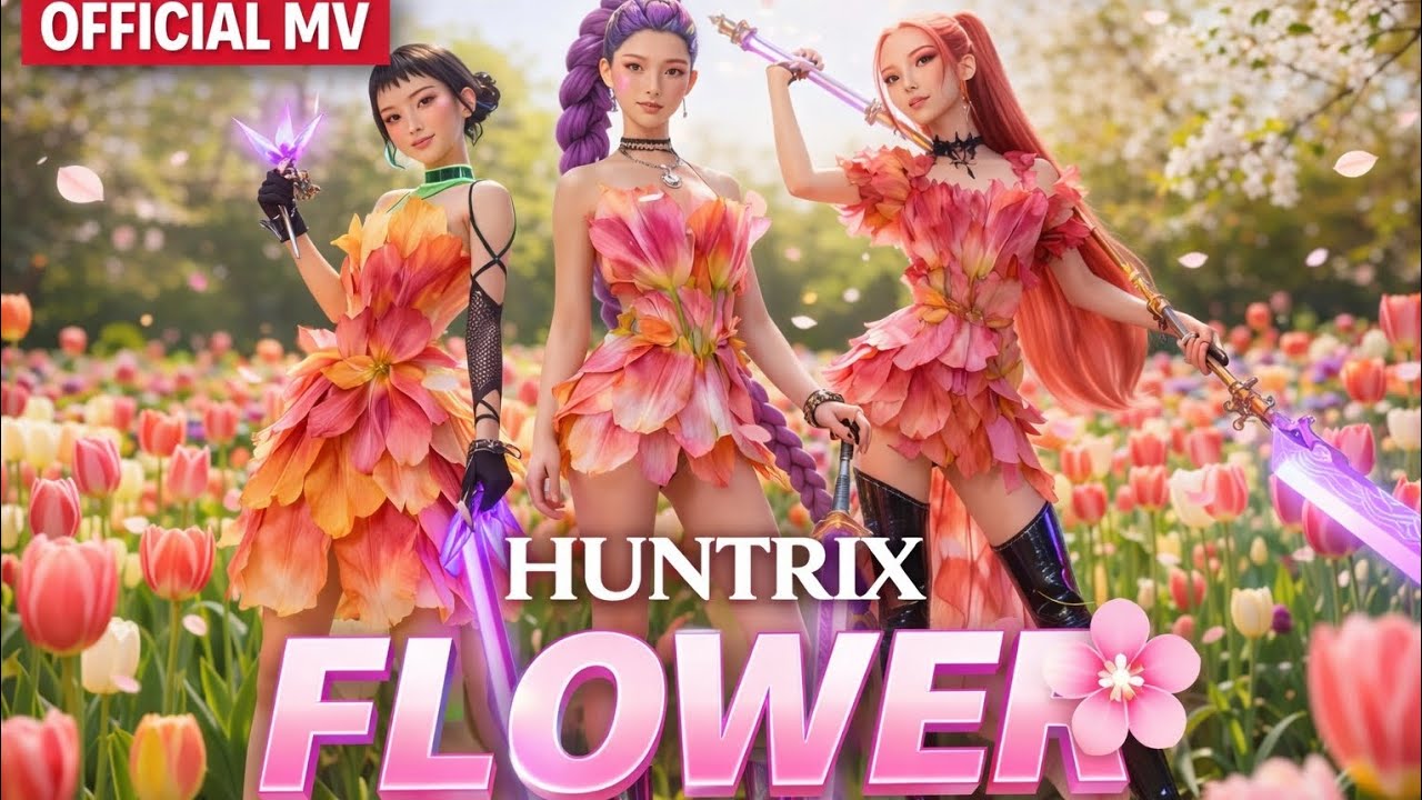 HUNTRIX “FLOWER” MV 🌸 Beauty, Power & Emotion