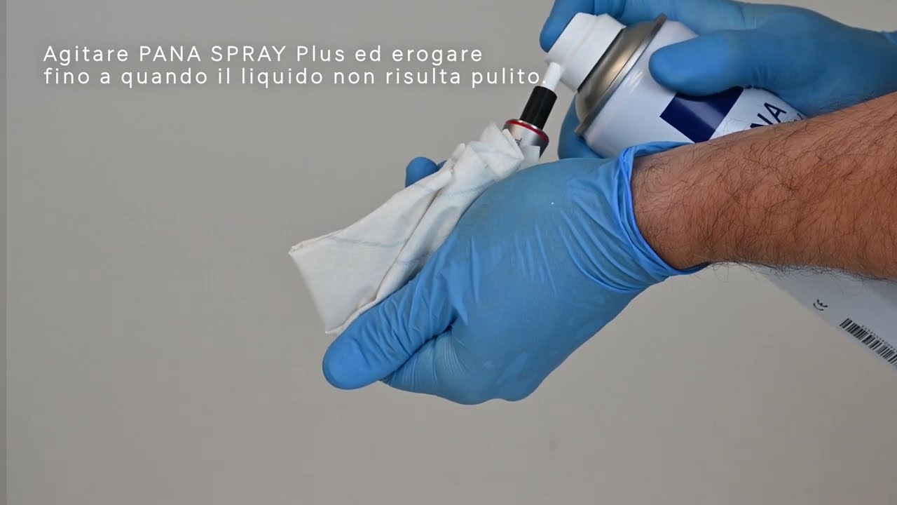 Pana Spray Plus: istruzioni per lubrificare i contrangoli.