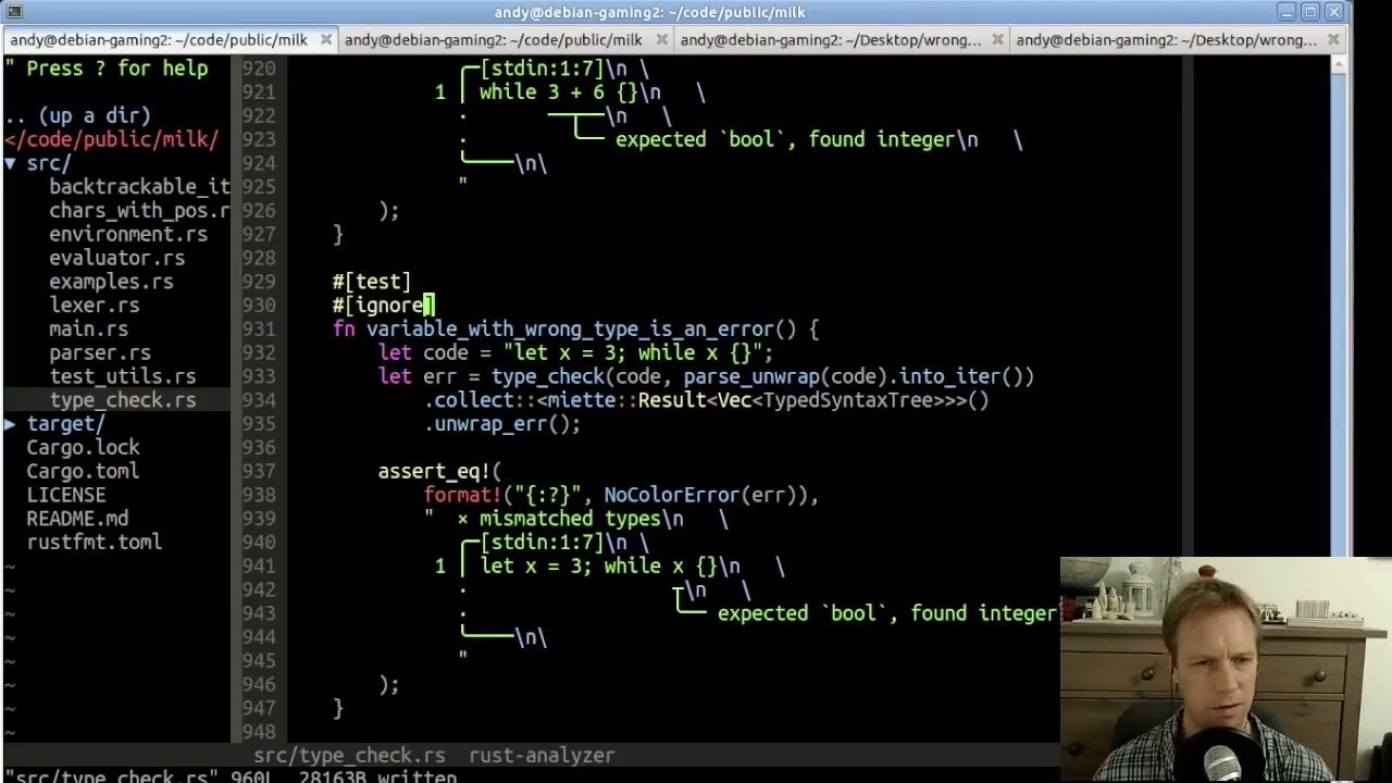 Mini-rust in Rust 041: While conditions that are not operations
