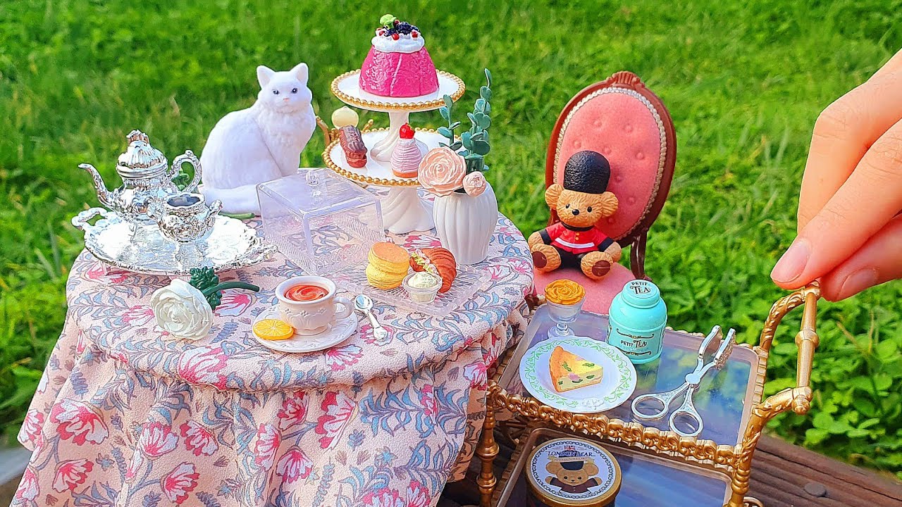 🍧Miniature My Secret Tea Time & My Tea Table Set - Unboxing Re-Ment FULL SET Blind Box - Video🍰