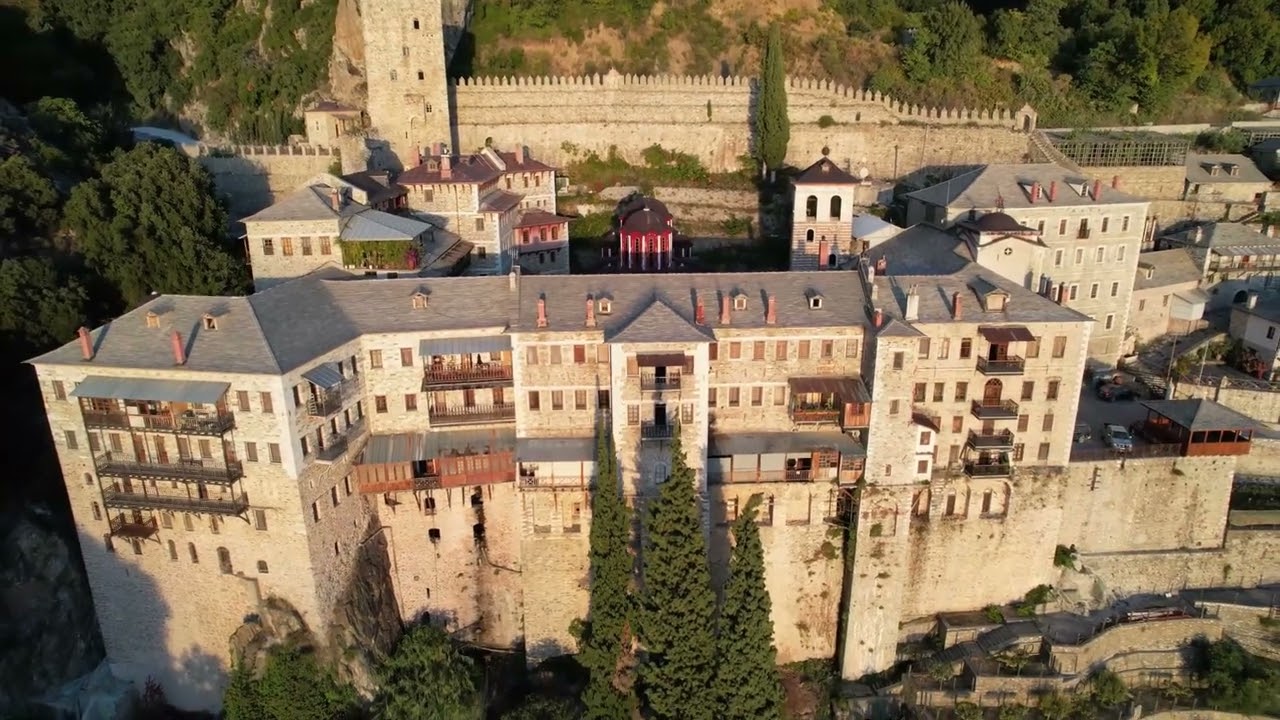 Άγιον Όρος Ιερά Μονή Αγίου Παύλου Mount Athos Greece .#FlyInGreece  Holy Mountain .Άθως