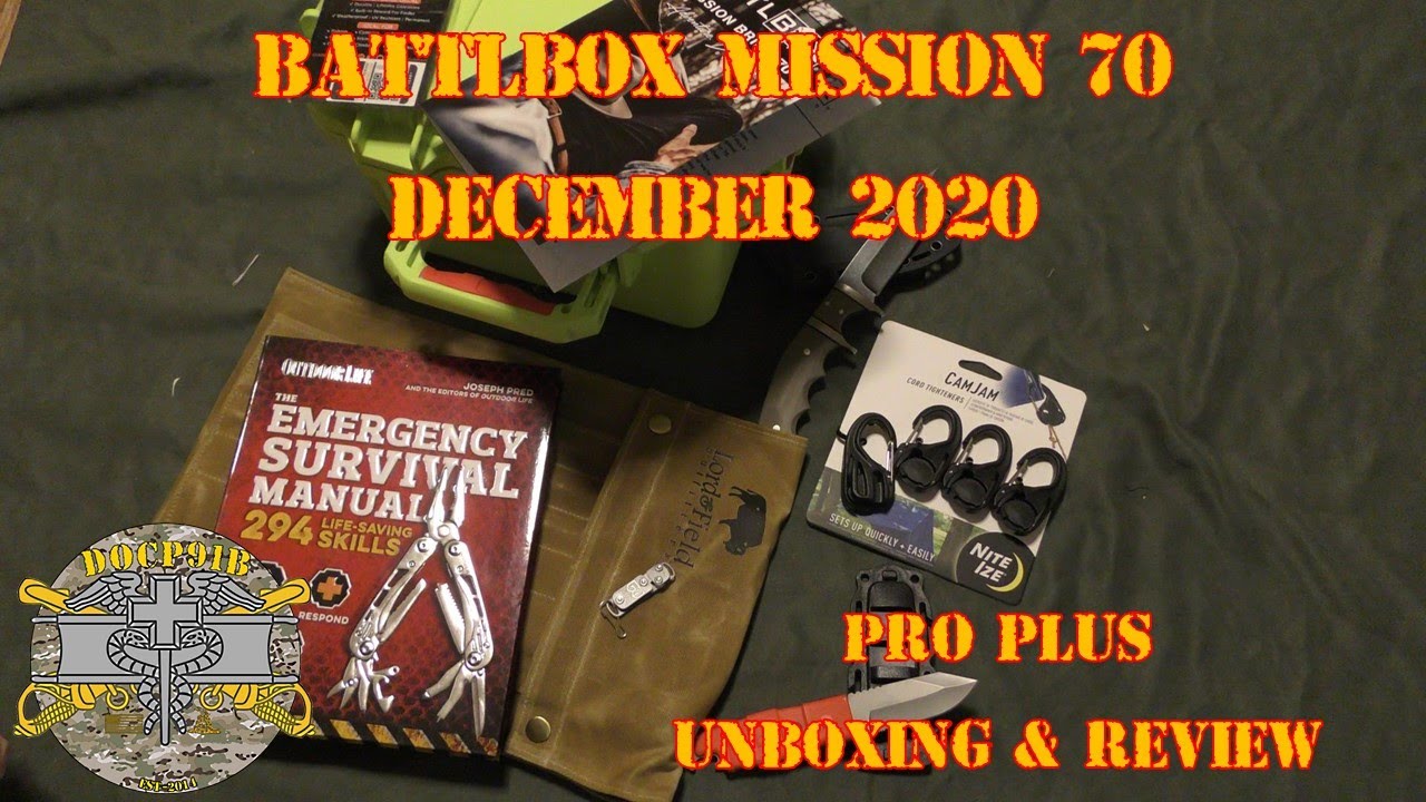 Battlbox (Battle Box) Mission 70 - December 2020 - Pro Plus Unboxing & Review