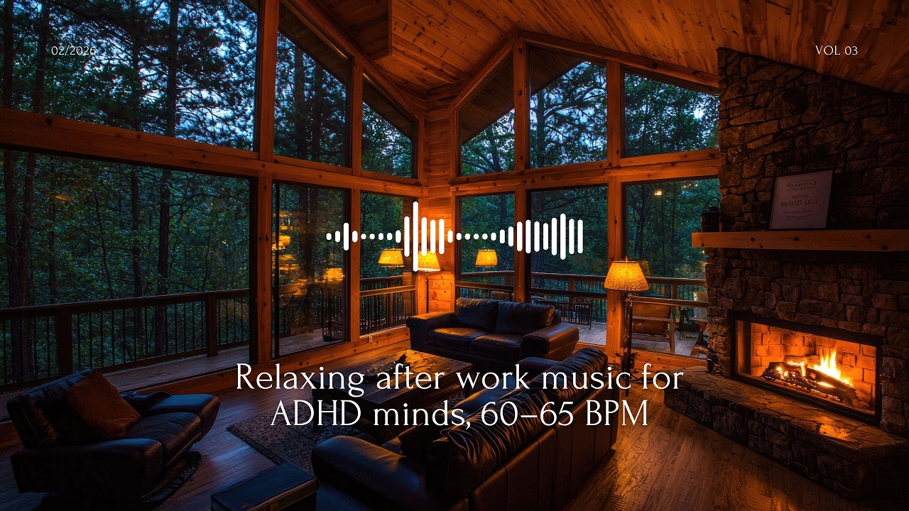 Evening Wind Down Music for ADHD Minds, 60–65 BPM | dark violin