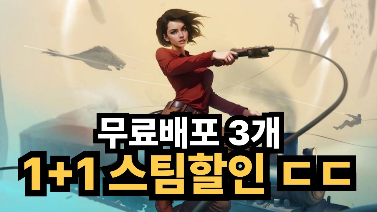 무료배포 3개에 1+1 스팀세일까지 터졌습니다. DLC가 공짜!
