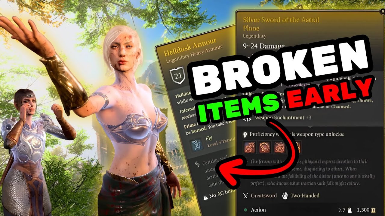 How To Get BROKEN Legendary Items Early in Baldurs Gate 3