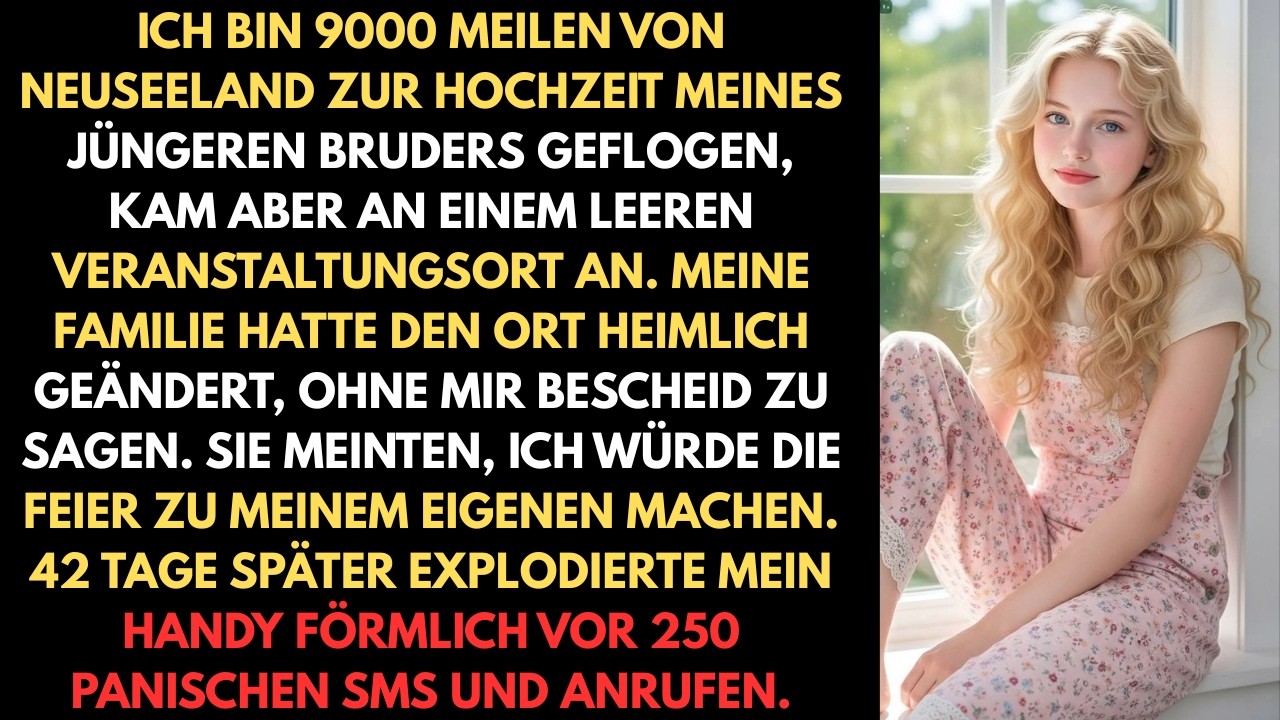 Meine Familie hat heimlich den Ort der Hochzeit meines jüngeren Bruders geändert Ich bin 9000 Meilen