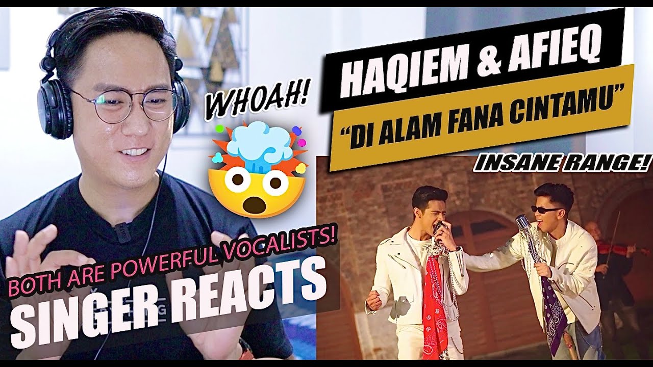 Afieq Shazwan & Haqiem Rusli - Di Alam Fana Cintamu (Official Music Video) | SINGER REACTION