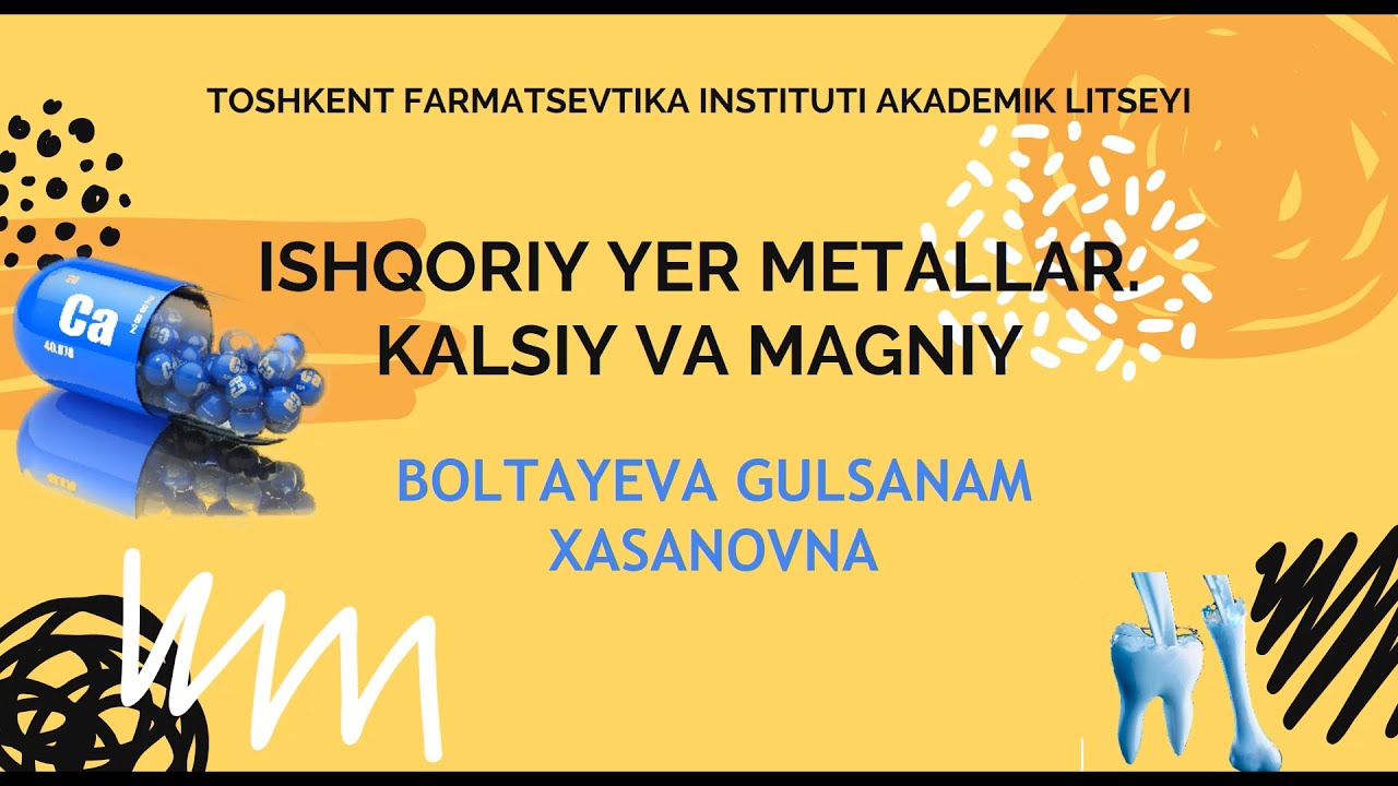 ishqoriy yer metallar.