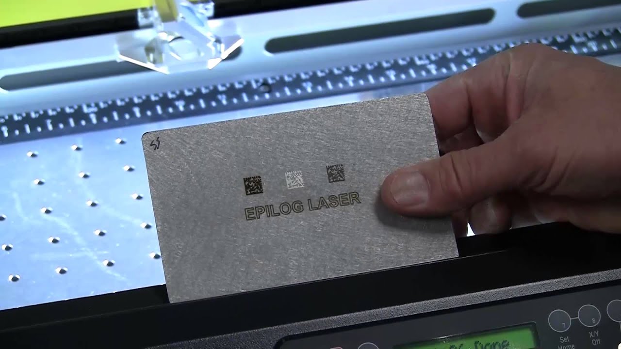 Epilog FiberMark Laser - Metal Marking Demo & Tutorial